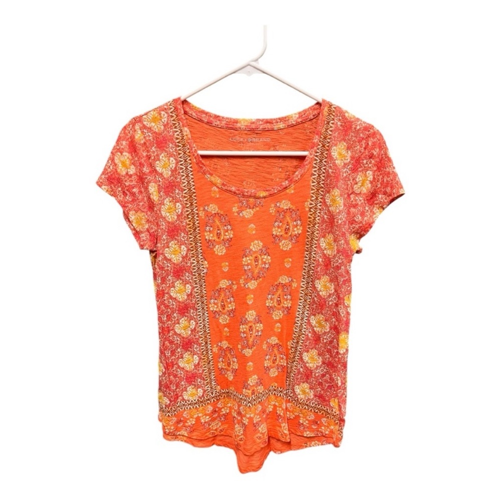 NWT Lucky Floral Orange Women's Top